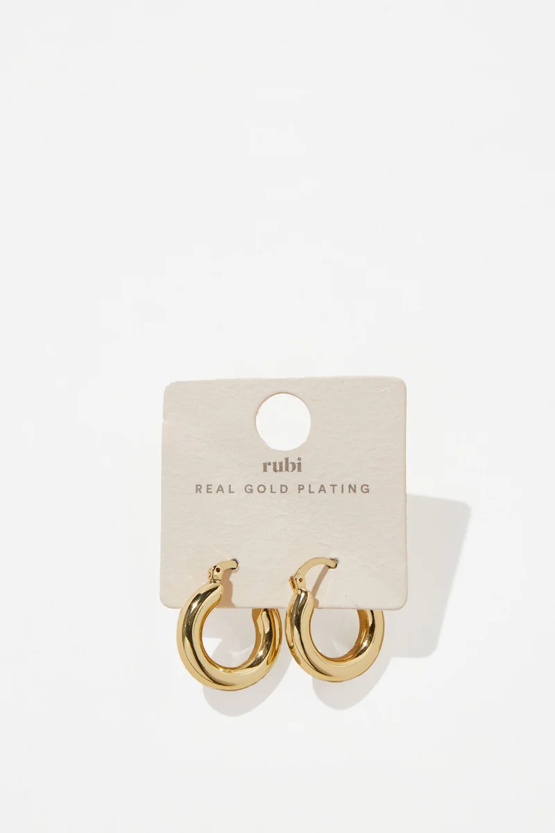 روبي Mid Hoop Earring